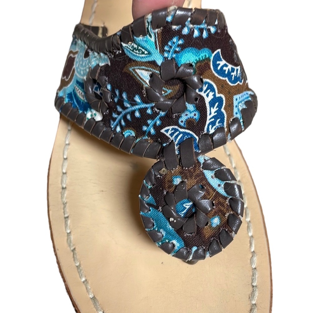 Jack Rogers X Vera Bradley Java Blue Paisley Nava… - image 6